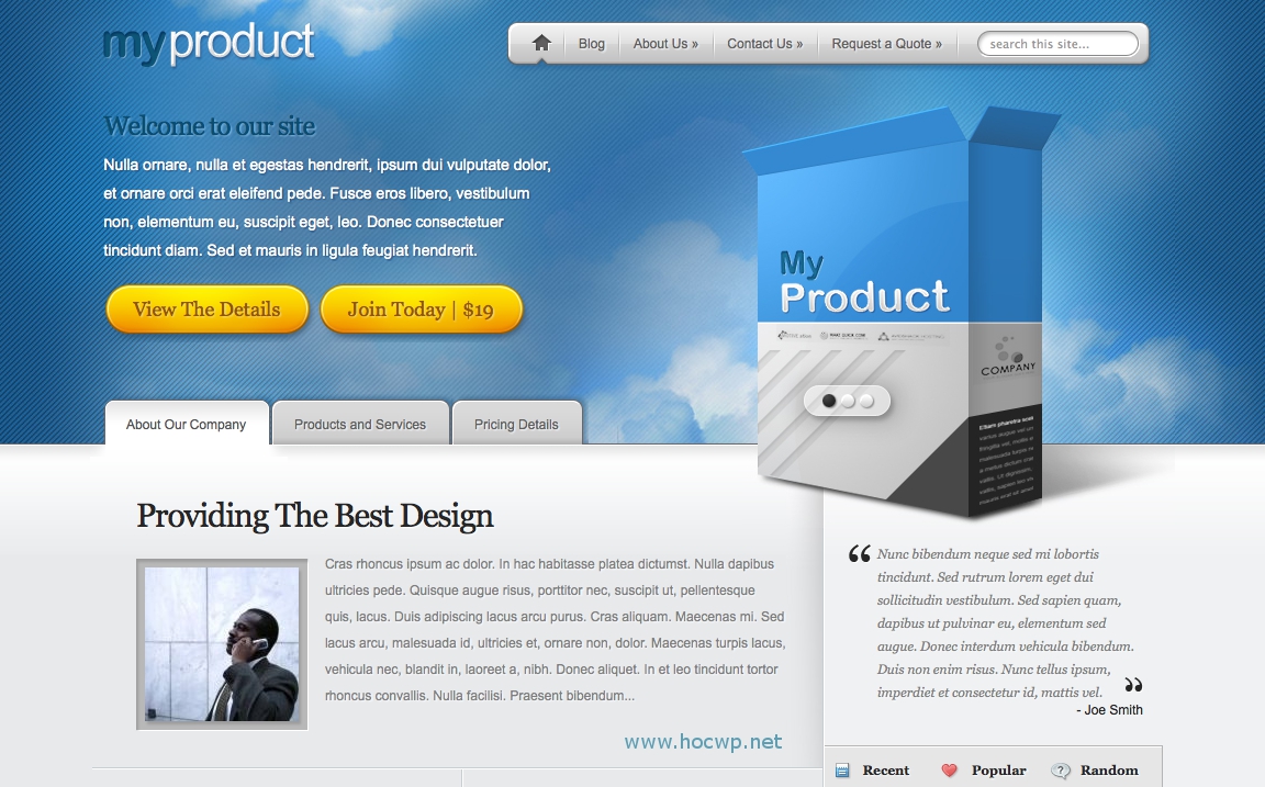 Tạo trang web công ty với WordPress