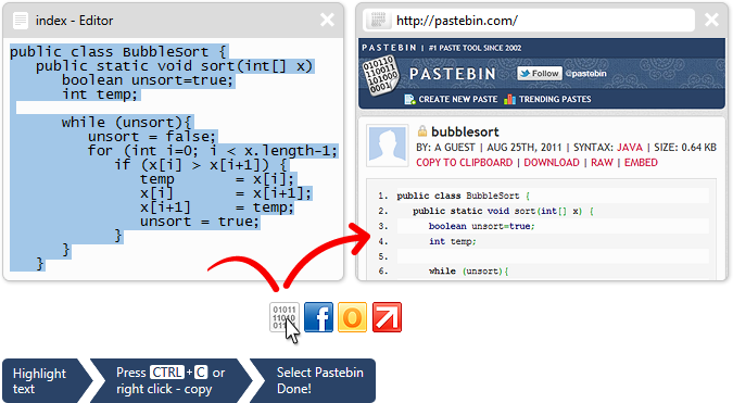 Lưu trữ và chia sẻ code với Pastebin