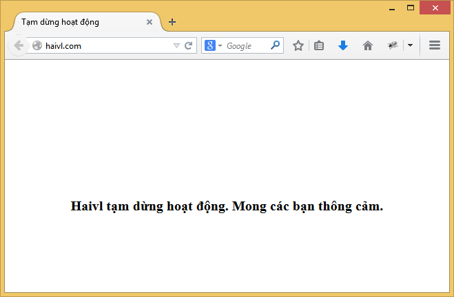HaiVL bị đóng cửa vĩnh viễn