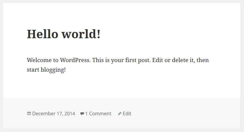 Giao diện TwentyFifteen WordPress 4.1