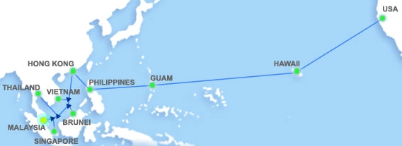 Định tuyến cáp quang biển AAG