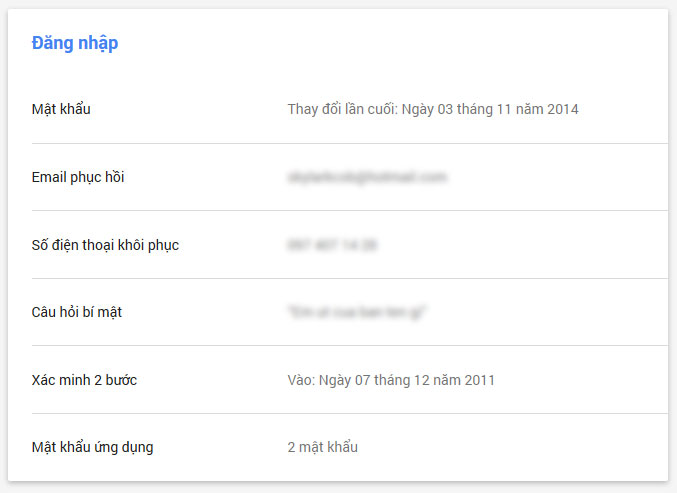 Đăng nhập Gmail xác thực 2 bước