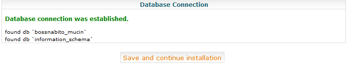 Danh sách cơ sở dữ liệu MySQLDumper