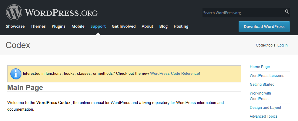 WordPress Codex