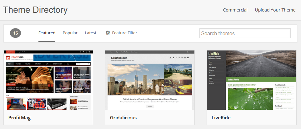 Giao diện WordPress Themes đầu năm 2015