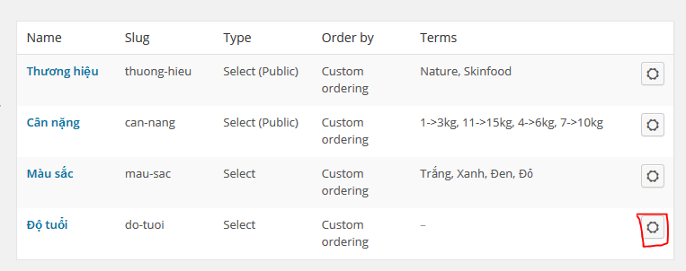 Thêm giá trị cho thuộc tính