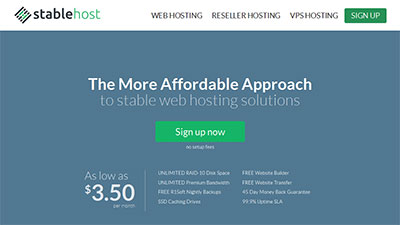 StableHost - Hosting chất lượng nên dùng cho WordPress