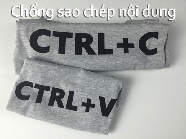 Chống sao chép nội dung trên blog và website