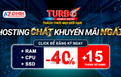 AZDIGI giảm giá 40% Hosting, tặng thêm 15 tháng sử dụng